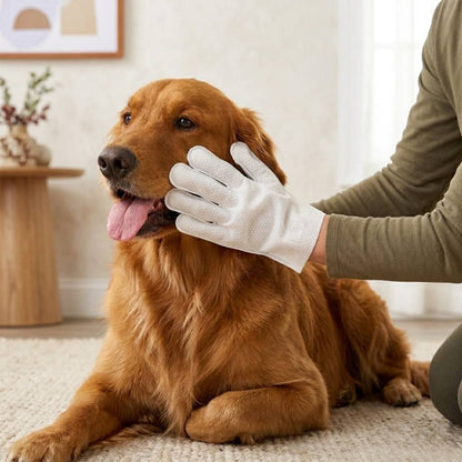 Plant-Based Pet Bathing Glove Wipes